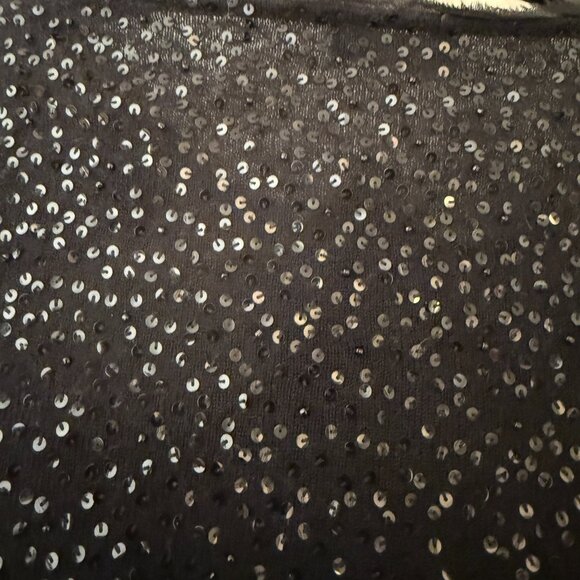 J. Crew Black Sequin Open Cardigan - Size Medium - Picture 7 of 8